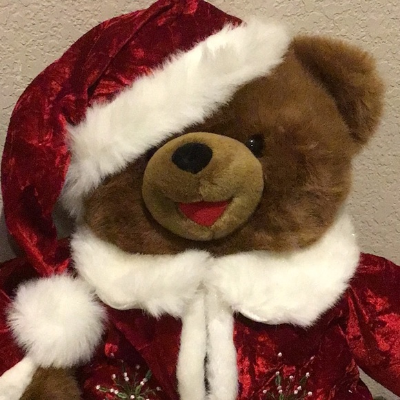 Set of 2 Christmas Plush Snowflake Teddy Bears Dan Dee 2005 Collector 22” - Picture 3 of 10